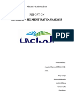 Almarai - Segment Ratio Analysis: Report On