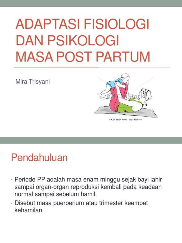 Adaptasi Fisiologi Dan Psikologi Masa Post Partum Pdf