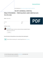 Rubber Dam Use by General Dental Practitioners - Prevalence and Obstacles To Its Use