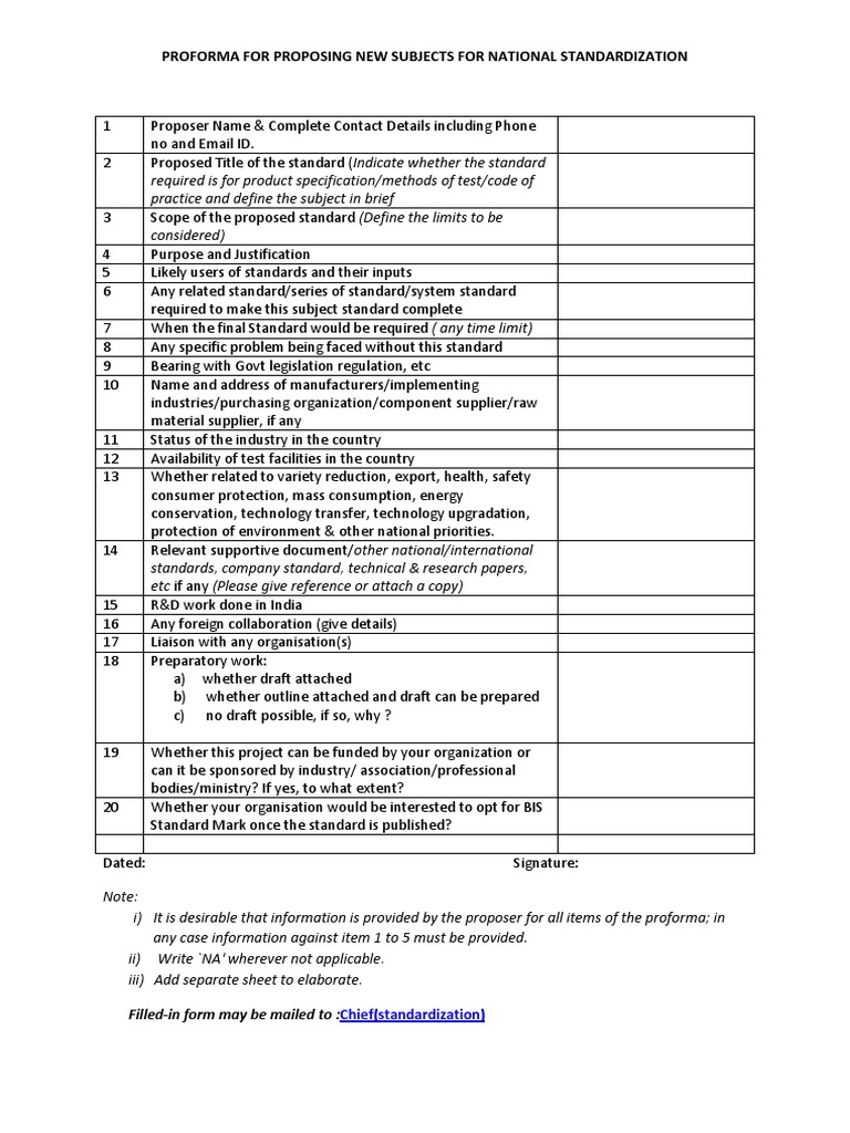Proforma For New Subject | PDF | Specification (Technical Standard ...