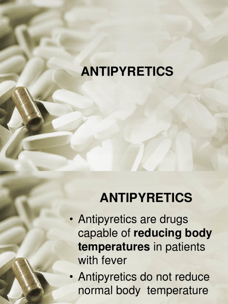 2. ANTIPYRETICS.pptx Aspirin Drugs