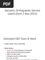 New Geriatric Orthopaedic Services