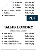 Salis Loundry .