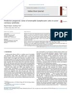 Predictive Prognostic Value of Neutrophil-Lymphocytes Ratio in Acute Coronary Syndrome