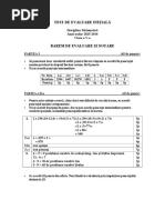 Barem de Evaluare Clasa a v A