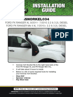 Ford PX Ranger Snorkel Installation Guide