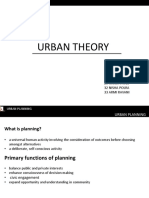 Urban Planning - Urban Theory