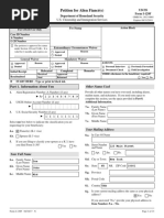 I 129F Petition For Fiance SAMPLE