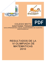 Result a Dos Por Grado Olimpiadas