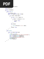 Using Using Using Using Namespace Public Class Bool True Public Void Int Int For For Int If False Break