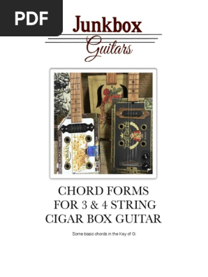 Chord Forms for Cigar Box Guitar G Blues