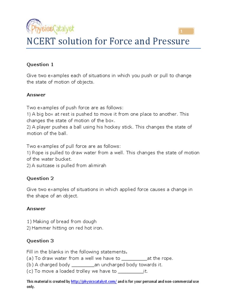 Examples of Force Effects on Objects | PDF | Archery | Bow And Arrow