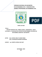 Estudio definitivo del camino vecinal Gobernador-Santa Catalina