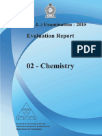 Chemistry A/L 2015 Evaluation Report