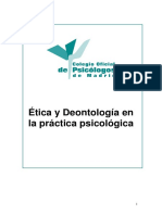 Etica y Deontologia en La Practica Psicologica