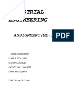 Industrial Engineering: ASSIGNMENT (ME-341)