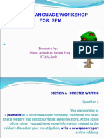 SPM Directed Writing Techniques Powerpoint Slide Show