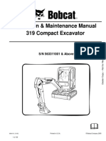 Operation & Maintenance Manual 319 Compact Excavator: S/N 563311001 & Above