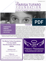 Marisa Tufaro Foundation Newsletter 