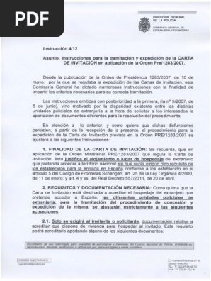 Nuevo Requisitos Carta De Invitacion Gobierno Justicia