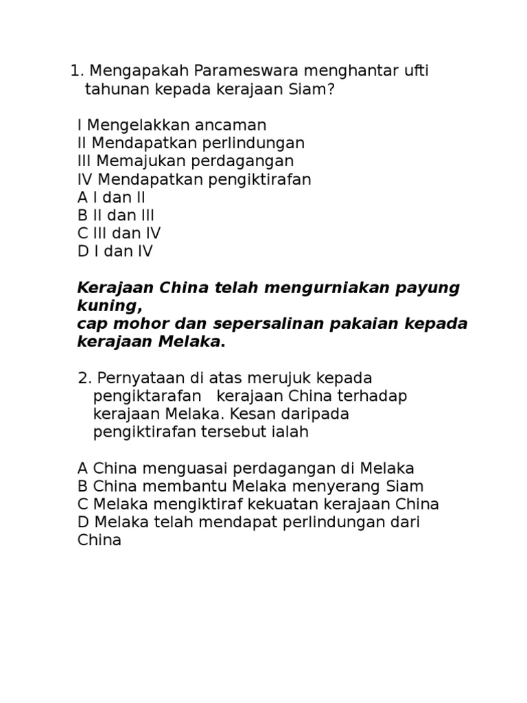 Hukum Kanun Melaka Ini Dapat Mewujudkan Keamanan Dan Menjamin Keselamatan Course Hero