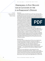 1996 Madopar Dispersible A Fast Release Formulation of Levodopa in The Treatment PD