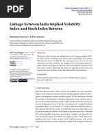 Linkage Between India Implied VIX and Stock Index Returns