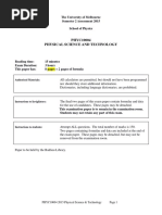 PHYC10004 Examination 2015