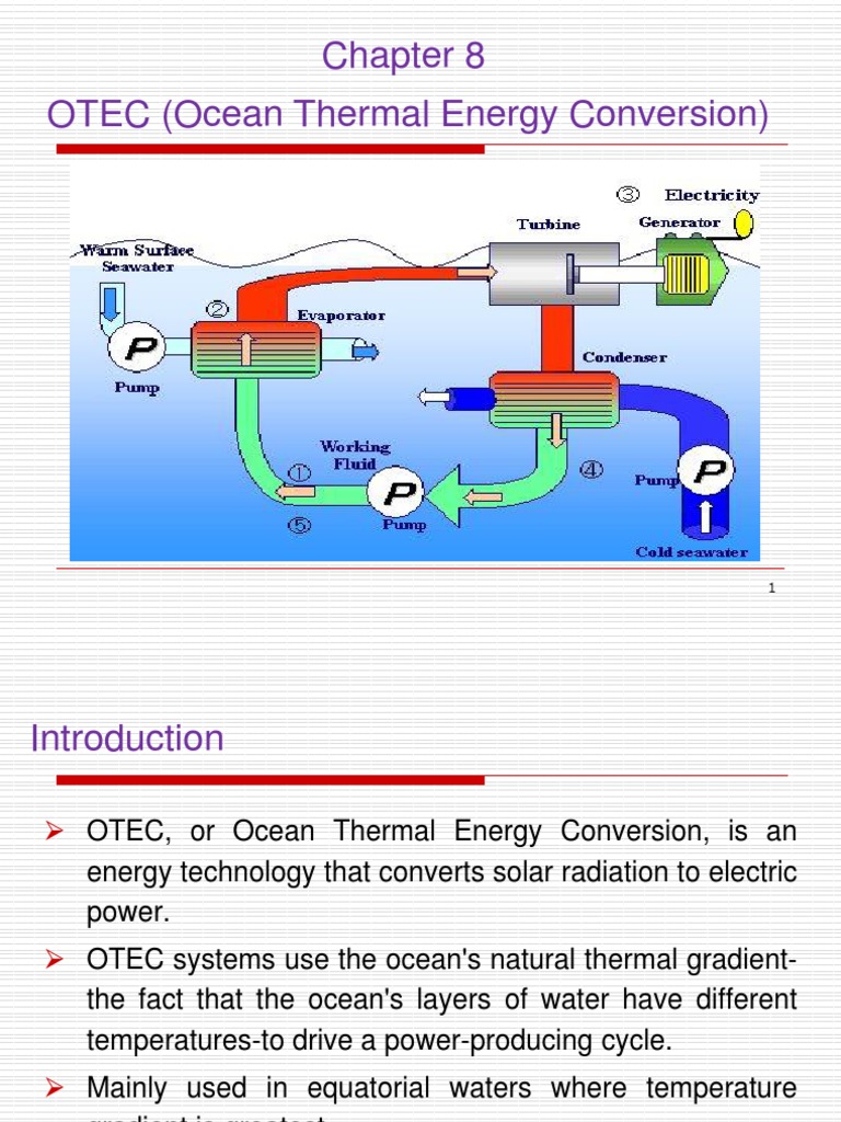 Ocean Thermal Energy Conversion | PDF | Energy Technology | Nature