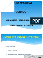 Mock Teaching Conflict