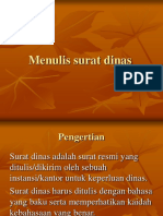 Menulis Surat Dinas