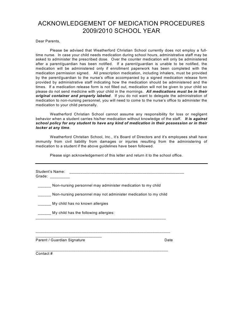 School Medication Guidelines | PDF | Nursing | Health Sciences