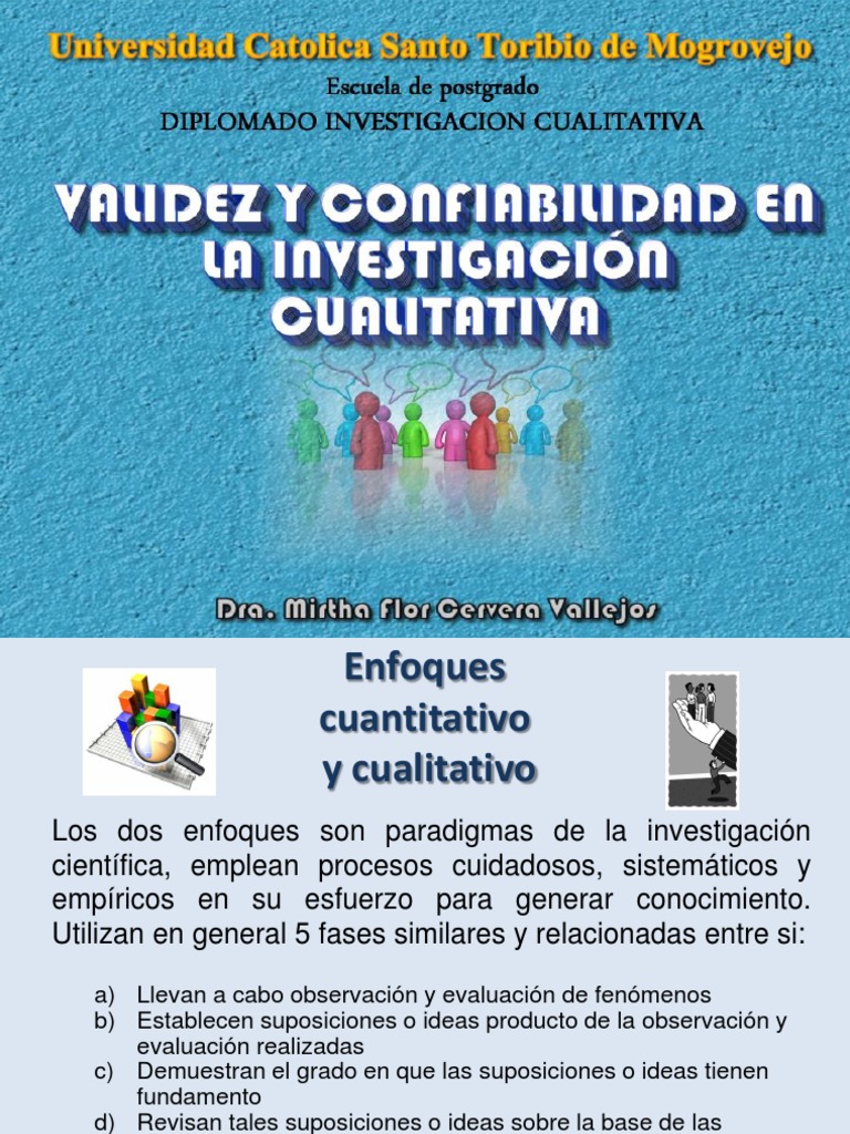 Validez y Confiabilidad en La Investigacion Cualitativa