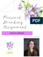 Personal Branding Assignment: Haley Carson