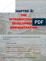 Hapter: THE OF Development Administration