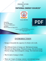On Non Conventional Energy Resources