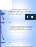 Intra-Andominal Mass and Iron Deficiency Anemia in A