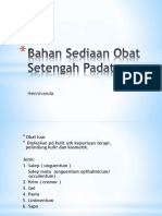 Bahan Sediaan Obat Setengah Padat