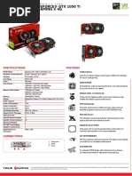 Msi Geforce GTX 1050 Ti Gaming X 4g Datasheet