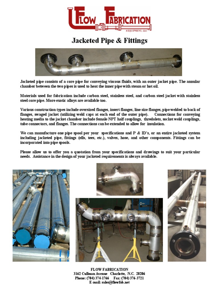Flow Fab Jacketed Pipe Brochure | PDF