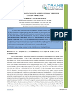 Performance Evaluation and Modification of Shredder Cutting Mechanism