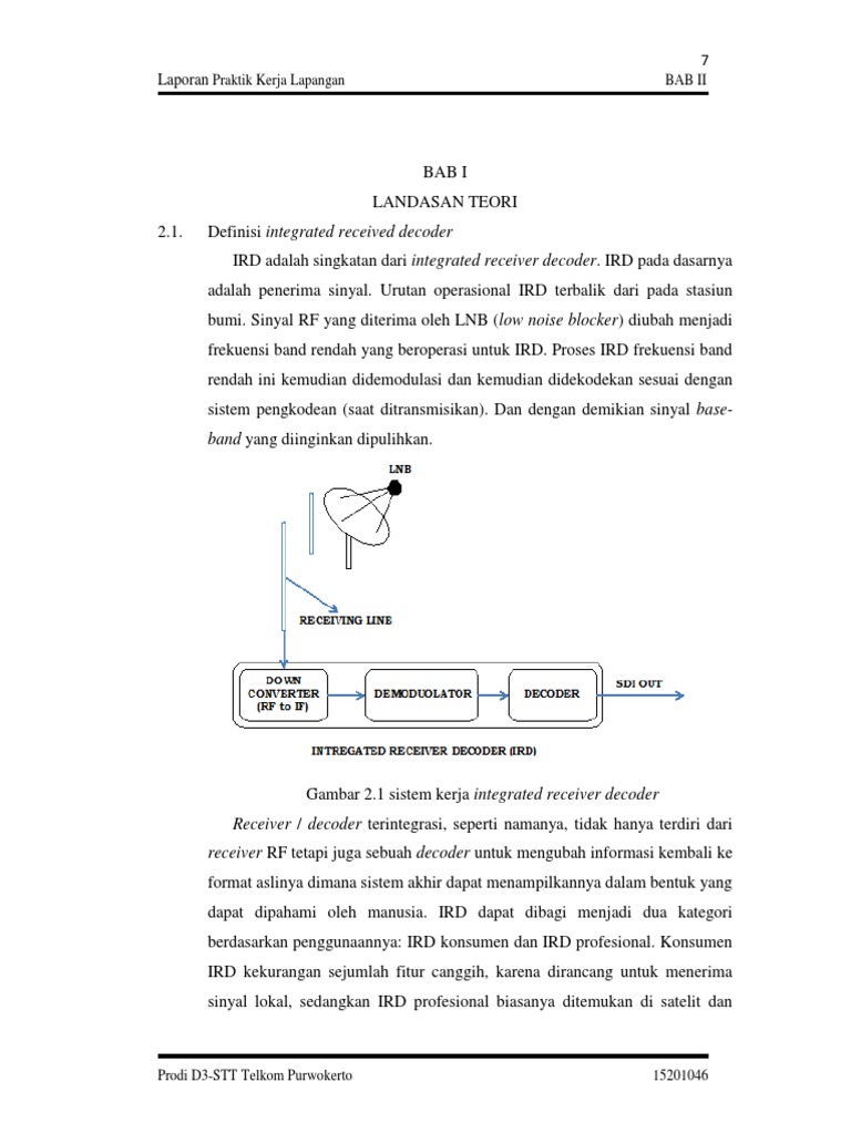 Definisi dan Fungsi Integrated Receiver Decoder | PDF | Komputer