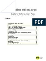 Explorer Information Pack - Yukon 2018