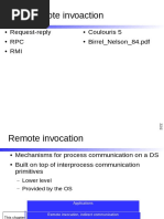 03 - Remote Invoaction: Request-Reply RPC RMI Coulouris 5 Birrel - Nelson - 84 PDF