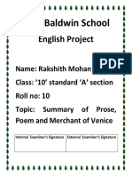 New Baldwin School English Project