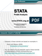 Stata: Probit Analysis