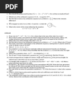 Harmonic Sequences Answers Arithmetic Mean Sequence
