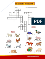 Farm Animals Crossword
