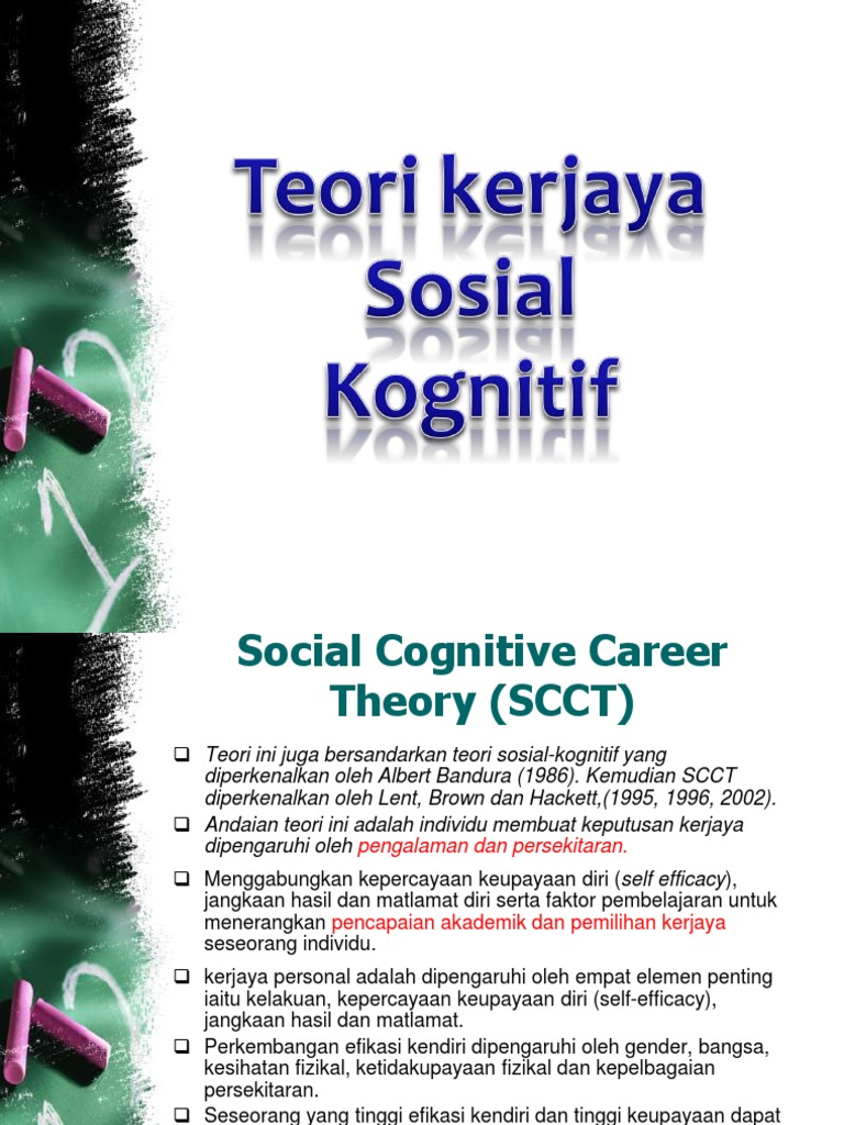 Teori Sosial Kognitif Kerjaya Scct Pdf