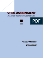 VHDL ASSIGNMENT DOCUMENT DESIGNS BASIC LOGIC GATES AND 4-BIT BINARY UP COUNTER